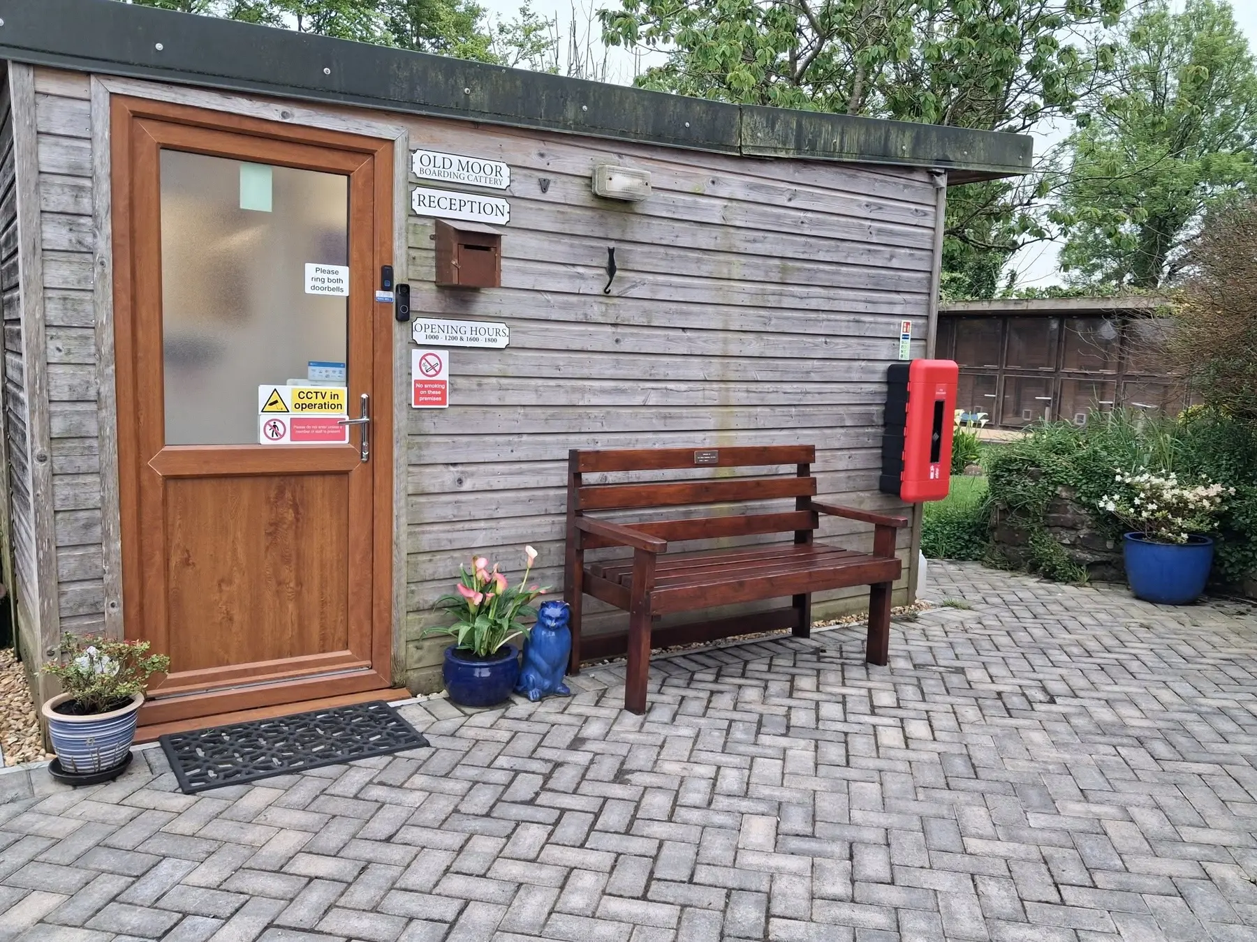 Entrance to Old Moor Boarding Cattery